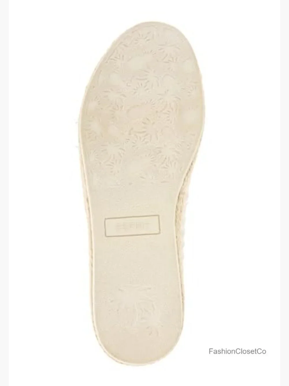 Canvas Espadrilles with Raffia Detail, Cushioned Footbed, Pull-On Style